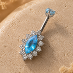 Ocean Marquise Dangle Belly Ring